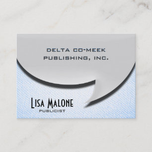 De Visite Carte bulle vocale [style 3d]