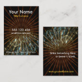 De Visite Carte Bulles fractales (Devant / Derrière)