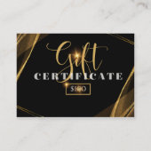 De Visite carte cadeau d'affaires 100 $ (Devant)