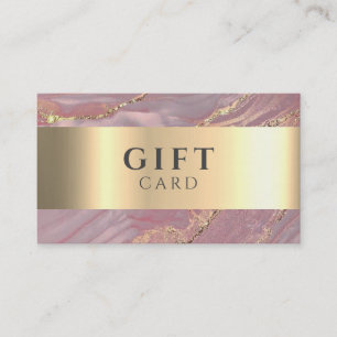 De Visite Carte cadeau Marble Elegant Blanc Faux Or Beauté