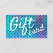 De Visite carte cadeau mermaid (Devant)