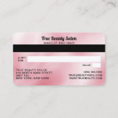 De Visite Carte cadeau moderne Elegant Pink Silk (Dos)