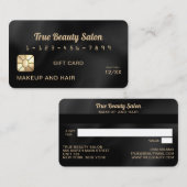 De Visite Carte cadeau moderne élégante en soie blanche (Devant / Derrière)