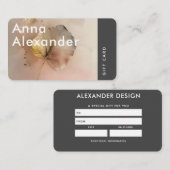 De Visite Carte cadeau Pink Serenity Design 3 (Devant / Derrière)