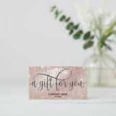 De Visite Carte cadeau Rose Gold Drift (Debout devant)