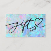 De Visite carte cadeau texture opale (Devant)