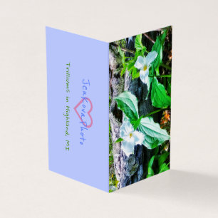 De Visite CARTE CADEAU Trilliums 2x3.5