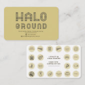 De Visite Carte café Halo Ground (Devant / Derrière)