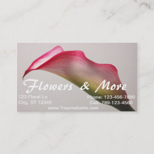 De Visite Carte Calla Lily