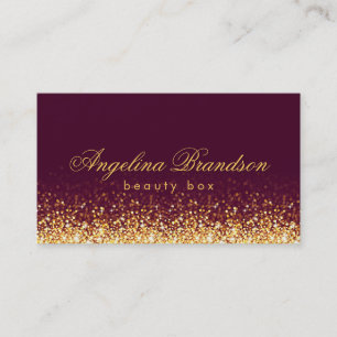 De Visite Carte Chimmersive Gold Beauty Expert Dark Burgundy