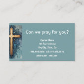 De Visite Carte Christian Crucifix Cross Evangelism (Devant)