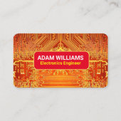 De Visite Carte circuit PCB (ingénieur électronique) Gold QR (Devant)