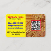 De Visite Carte circuit PCB (ingénieur électronique) Gold QR (Dos)
