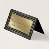 De Visite Carte Classy Gold et Black Place (Dos)