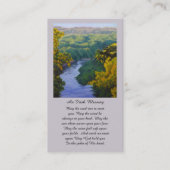 De Visite Carte commémorative des bénédictions et des prière (Devant)