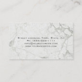 De Visite Carte Cool Marble Stone Works/Countertops/Monument (Dos)
