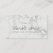 De Visite Carte Cool Marble Stone Works/Countertops/Monument (Devant)
