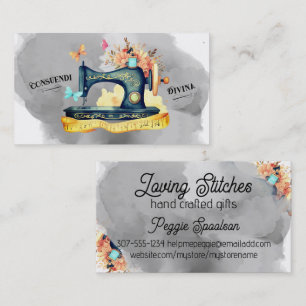 De Visite Carte couturière couturière vintage