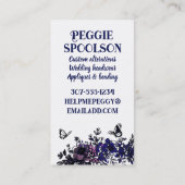 De Visite Carte couturière couturière vintage (Dos)