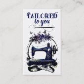 De Visite Carte couturière couturière vintage (Devant)