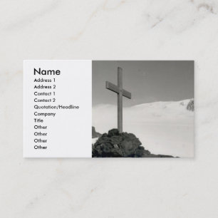 De Visite Carte croisée