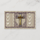 De Visite Carte croisée pourpre d'introduction (Dos)