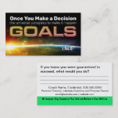 De Visite Carte d'activation Objectif (Devant / Derrière)