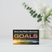 De Visite Carte d'activation Objectif (Debout devant)