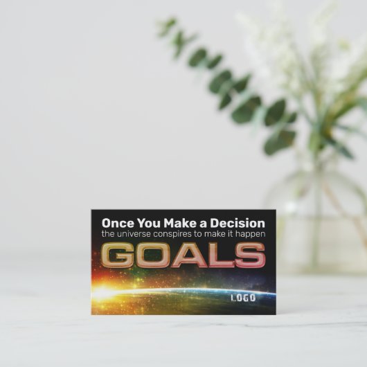 De Visite Carte d'activation Objectif (Debout devant)