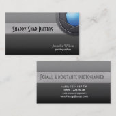 De Visite Carte d'activité photographique (Devant / Derrière)