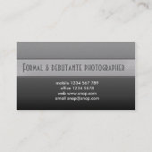 De Visite Carte d'activité photographique (Dos)