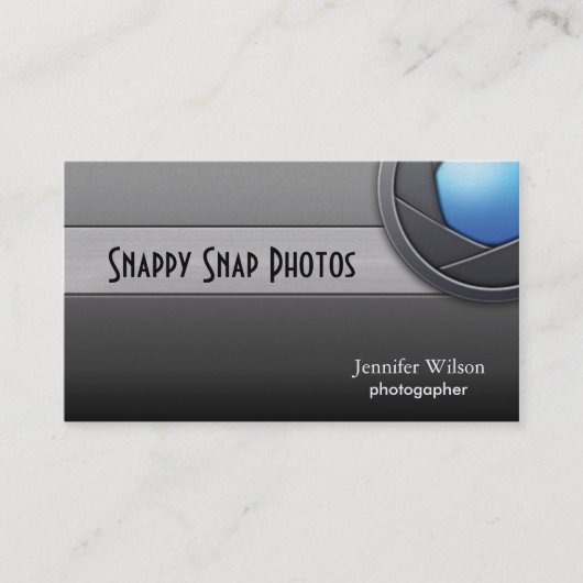 De Visite Carte d'activité photographique (Devant)