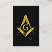 De Visite Carte d'adhésion Freemason (Dos)