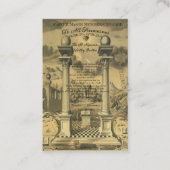 De Visite Carte d'adhésion Freemason (Devant)