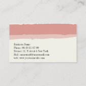 DE VISITE CARTE D'AFFAIRES  (Dos)