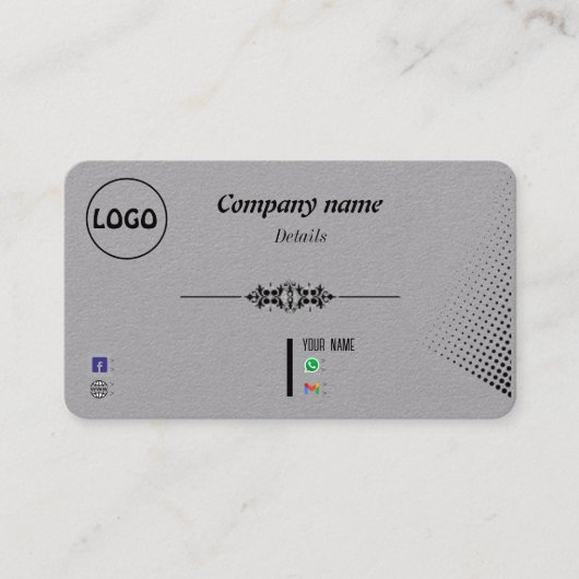 De Visite carte d'affaires design exclusive (Devant)