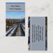 De Visite carte d'affaires d'hiver ferroviaire (Devant / Derrière)