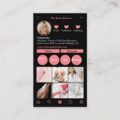 De Visite Carte d'affaires Instagram (Devant)