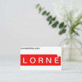 De Visite Carte d'affaires Lorne (Debout devant)