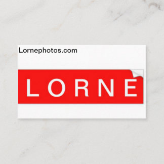 De Visite Carte d'affaires Lorne