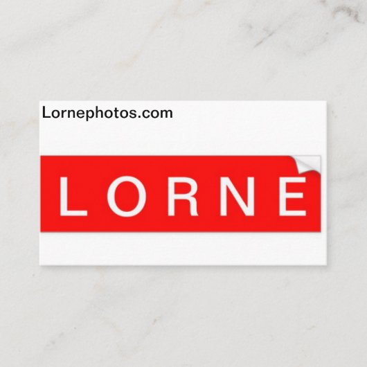 De Visite Carte d'affaires Lorne (Devant)