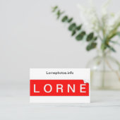 De Visite Carte d'affaires Lorne (Debout devant)