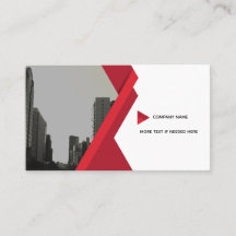 Carte d'affaires moderne grise rouge