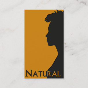 De Visite Carte d'affaires Natural Hair