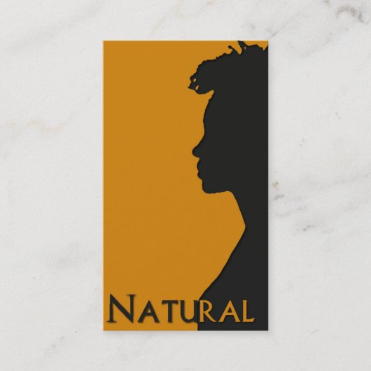 De Visite Carte d'affaires Natural Hair (Devant)