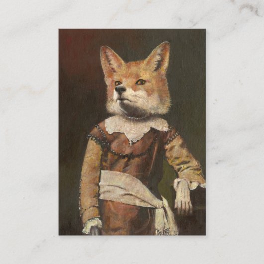 De Visite Carte d'affaires Victorian Vixen ACEO (Devant)