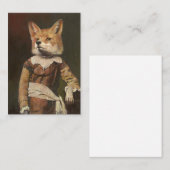 De Visite Carte d'affaires Victorian Vixen ACEO (Devant / Derrière)