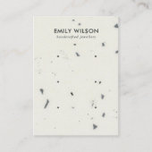 DE VISITE CARTE D'AFFICHAGE 3 STUD EARRING GRAY BLANC TERRAZ (Devant)