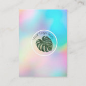 De Visite Carte d'affichage à la mode Faux Holographic (Dos)