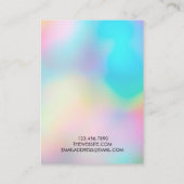 De Visite Carte d'affichage à la mode Faux Holographic (Dos)